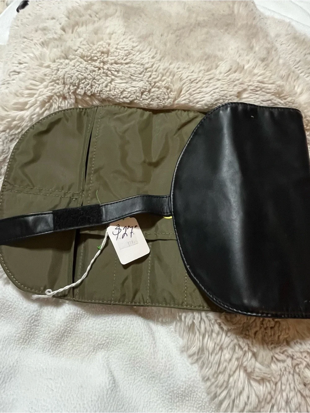 Olive Makeup Brush Roll Organizer 02-10R